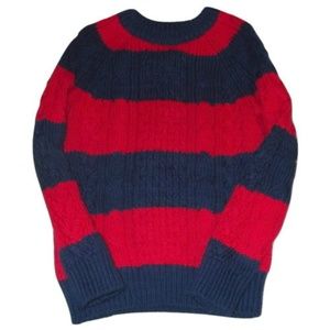 Baby Gap Red Blue Stripe Sweater 12-18 Mo New